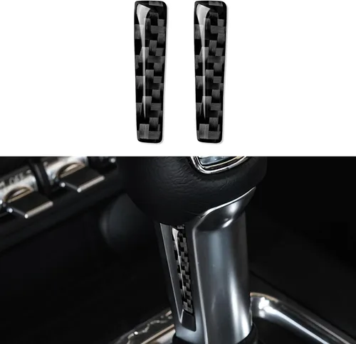 Vista 26 de Adhesivo de vinilo de fibra de carbono para panel de marco de engranajes para Ford Mustang 2015, 2016, 2017, 2018, 2019, 2020, 2021, 2022, 2023