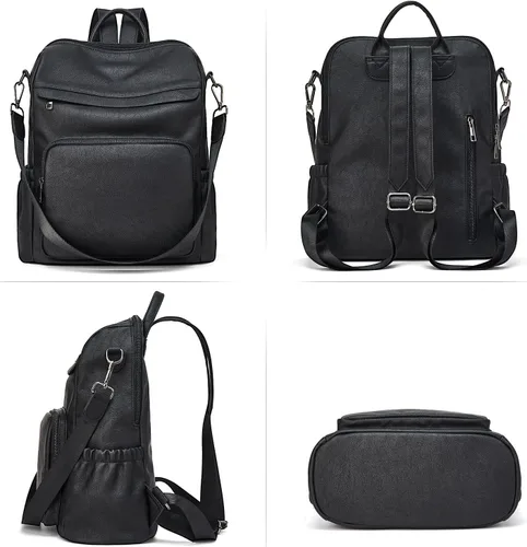 Vista 3 de Backpack Purse for Women Leather Convertible Travel Backpack Fashion Designer Large Shoulder Bags