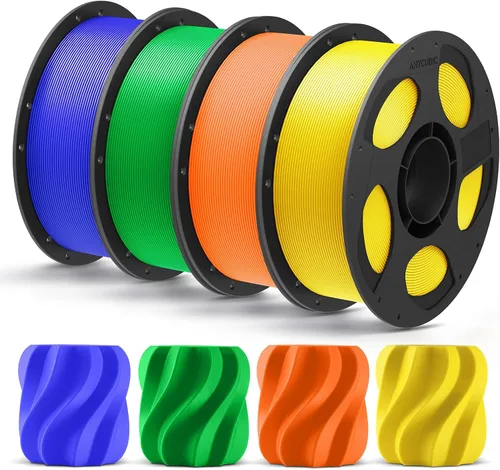 Vista 44 de ANYCUBIC Filamento PLA Plus (PLA+), paquete de filamento para impresora 3D de 0.069 in, alta dureza, precisión dimensional +/- 0.001 in, impresión