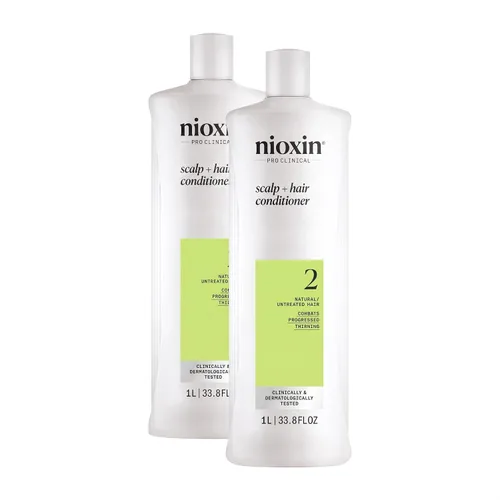 Vista 13 de Nioxin System 2 - Acondicionador de cuero cabelludo + engrosamiento del cabello para cabello natural con adelgazamiento progresado Aumenta