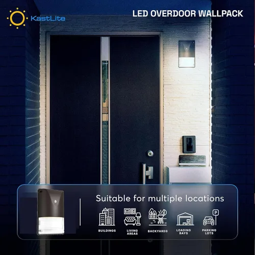 Vista 9 de KastLite Paquete de luz LED de pared con fotocélula del anochecer al amanecer 2000 lúmenes equivalente a 150 vatios lámpara de pared Iluminación