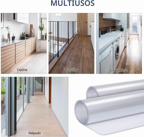 Vista 7 de SALLOUS Alfombra de vinilo impermeable de 3 x 10 pies para pasillo, protector de suelo duro antideslizante para cocina, lavandería, sala de estar