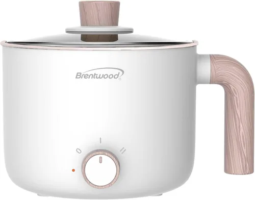 Vista 14 de Brentwood Cocina eléctrica multifunción para ollas calientes y vaporizador de alimentos con revestimiento de cerámica antiadherente de cerámica