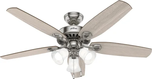 Vista 16 de Hunter Fan Company 52106 Hunter Builder - Ventilador de techo para interiores con luz LED y control de cadena de tracción, 42 pulgadas, acabado