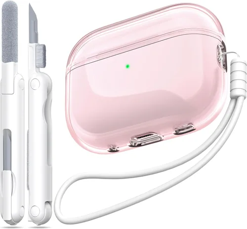 Vista 62 de Funda para Estuche de Airpods Pro de 2ª/1ª Generación, Compatible con Estuche de Airpods Pro de 2ª Gen Puerto de Carga USB C, Funda Suave