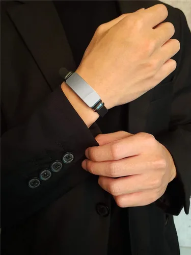 Vista 2 de ZKXXJ Pulseras de identificación de alerta médica para hombres y mujeres con insuficiencia suprarrenal – Pulsera ajustable de silicona