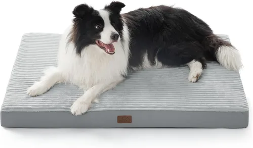 Vista 23 de Bedsure ComfyFleece Cama para perros pequeños, camas ortopédicas para mascotas con funda extraíble lavable, no impermeable, alfombrilla de espuma