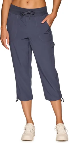 Vista 22 de RBX - Pantalón capri deportivo con cordón,ligero, con bolsillos y estilo cargo, para mujer