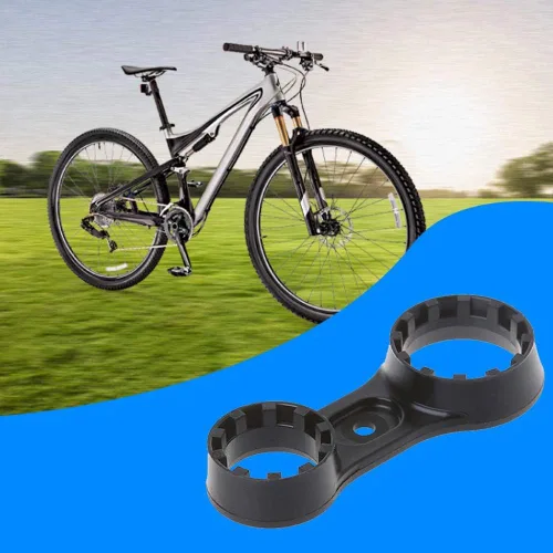 Vista 4 de Tookie Llave de bicicleta, llave de reparación de horquilla delantera de doble cabeza, llave de bicicleta, para SR Suntour XCT XCM XCR