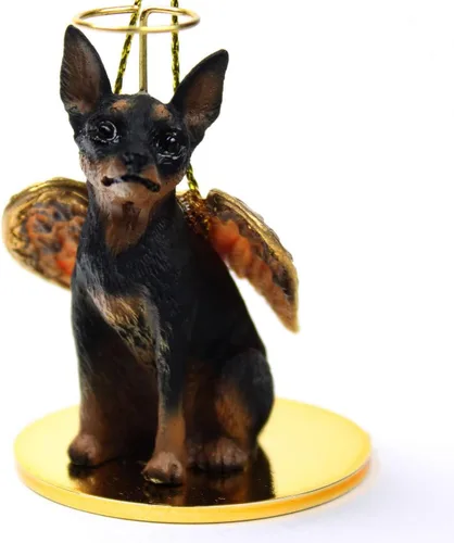 Vista 52 de Conversation Concepts Adorno navideño: Chihuahua, pelo largo 19-Dorado