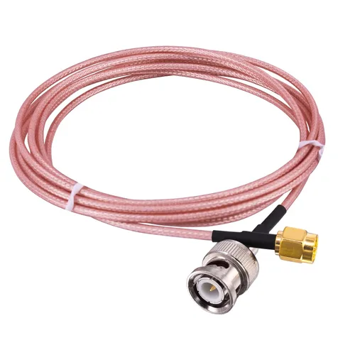 Vista 8 de BNC macho a SMA macho Conectores 3.28 pies (3.3 ft) RG316 Cable coaxial de baja pérdida 50ohm BNC a SMA Macho Adaptador