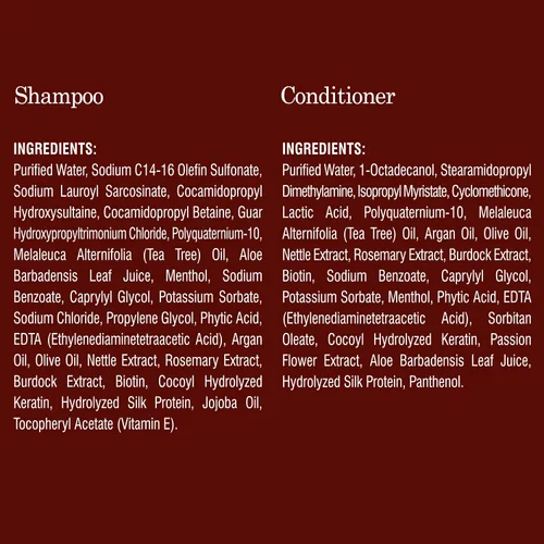 Vista 7 de MYSTÈRE BEAUTÉ - Juego de champú y acondicionador quelante de romero – Cuidado del cabello con agua dura sin sulfato con biotina, queratina y árbol
