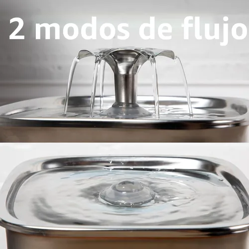 Vista 7 de Veken Ganador del Premio a la Innovación Fuente de Agua para Gatos de Acero Inoxidable, 95oz/2.8L Dispensador Automático de Agua para Mascotas