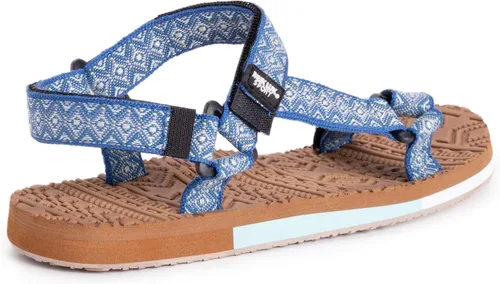 Vista 9 de MUK LUKS Sandalias de barra de arena para mujer-marfil