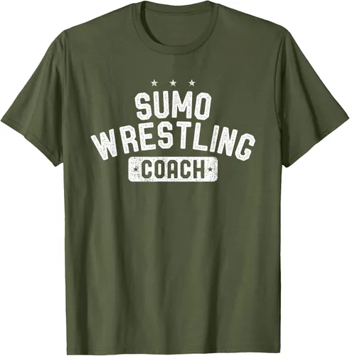 Vista 55 de Camiseta vintage de lucha libre Sumo Entrenador de lucha libre, Negro, S