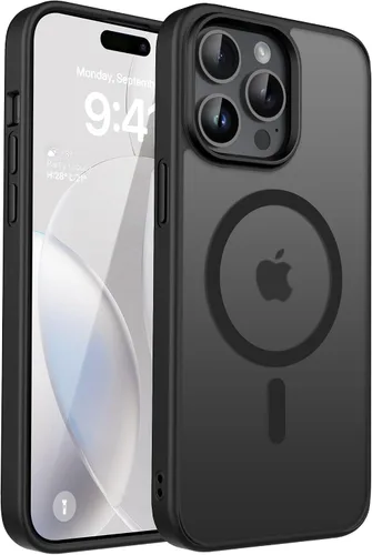 Vista 45 de CACOE Funda magnética para iPhone 12 y iPhone 12 Pro de 6.1 pulgadas - Compatible con MagSafe y soporte magnético para teléfono en el automóvil,