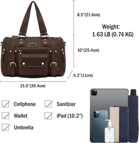 Vista 3 de Scarleton H1485 - Bolsos para mujer, bolsos y bolsos para mujer, bolso para mujer con múltiples bolsillos, H1485