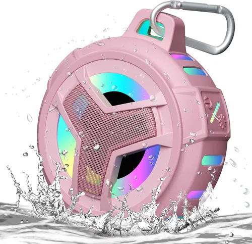 Vista 15 de EBODA Altavoz de ducha Bluetooth, altavoces Bluetooth portátiles, altavoz inalámbrico impermeable IP67 con luz LED, flotante, 2000 mAh, estéreo
