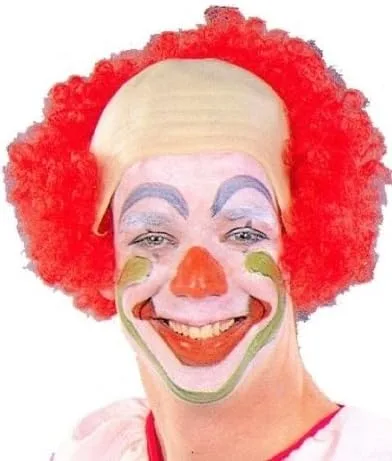 Vista 2 de Circo payaso disfraz Baldy Headpiece accesorio