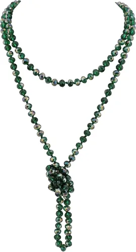 Vista 14 de Firstmeet Collar largo de cuentas de moda con nudo de cuerda, versátil, 60 pulgadas, joyería de disfraz para mujer Aqua Sky AB