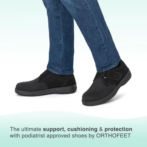 Vista 2 de Orthofeet Zapatos casuales ortopédicos elásticos Bismarck para hombre