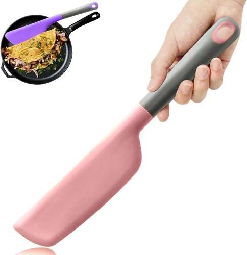 Vista 10 de Espátula de tortilla de silicona Turner, volteador de tortilla Amarillo