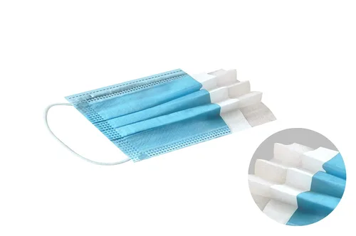 Vista 3 de Mascarillas faciales, azul claro, 50 unidades, paquete de 10