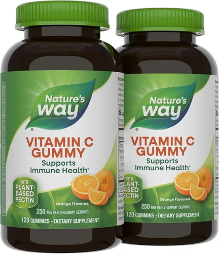 Vista 12 de Nature's Way - Gomitas de vitamina C para apoyo inmunológico*, sabor a naranja, 250 mg, 120 gomitas
