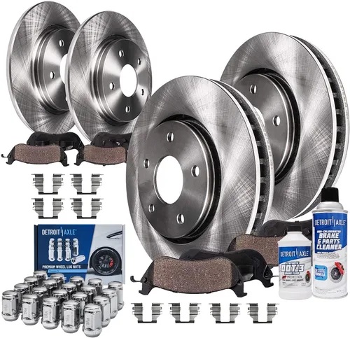 Vista 48 de Detroit Axle - Rotores de freno para Nissan NV2500 NV3500 NV1500 NV1500 2012-2021, repuesto de rotores de freno de disco: rotor delantero de 14.17
