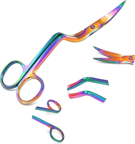 Vista 4 de Manija curvada universal curvada tijera 6" bordado sastre ODM (polaco)