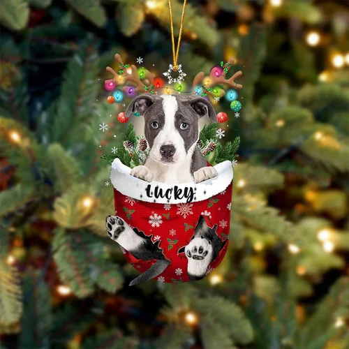 Vista 114 de Adorno de Navidad personalizado para perro Airedale Terrier en bolsillo de nieve, adorno para árbol de Navidad, idea de regalo para amantes