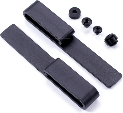 Vista 2 de Clips para cinturón de funda estilo gota (con accesorios de montaje) - (diseño de Estados Unidos) - (paquete de 2) - para hacer fundas y pasatiempos