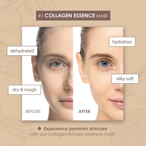 Vista 2 de Paquete de 12 máscaras faciales veganas para el cuidado de la piel, coco, aloe, vitaminas, pepino, máscara facial coreana para el cuidado de la piel