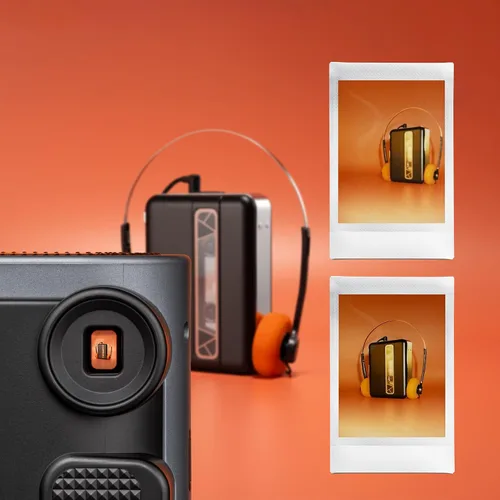 Vista 5 de INSTAX Mini cámara instantánea 41, operación simple con exposición automática, flash integrado, lente selfie y modo de cerca, una cámara de diseño