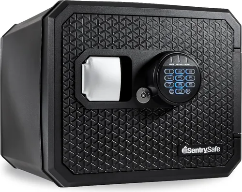 Vista 14 de SentrySafe Caja de seguridad contra incendios grande de 0.81 pies cúbicos con cerradura de combinación de dial para el hogar u oficina, protege