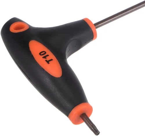 Vista 5 de uxcell T10 llave Torx a prueba de manipulación anti manipulación llave en T llave de doble extremo, acero S2