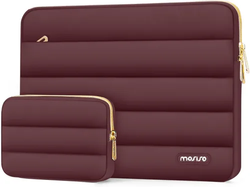 Vista 28 de MOSISO Funda para laptop de 13.3 pulgadas, 13-13.3 pulgadas funda de Marrón