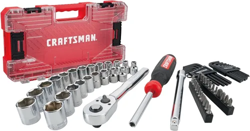 Vista 2 de CRAFTSMAN Juego de zócalos de accionamiento para mecánicos, 63 piezas (CMMT45063)