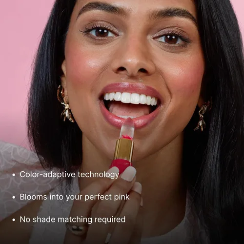 Vista 4 de Bálsamo Floral Winky Lux, Bálsamo Labial pH, Lápiz Labial Cambiante de Color y Tintado, Bálsamo Labial Vegano y Libre de Crueldad, Hidratante y Rosa