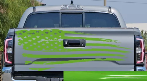 Vista 7 de Adhesivo adhesivo para puerta trasera o ventana de la puerta trasera de Estados Unidos para puerta trasera o camioneta, se adapta a Toyota Tacoma