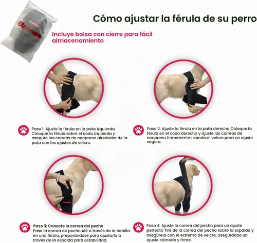 Vista 6 de Coderas protectoras para perros y coderas acolchadas para perros, coderas Hygroma para perros y coderas para perros para úlceras por presión, perros
