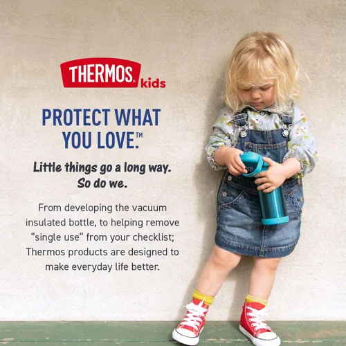 Vista 7 de Thermos Bebé 10 oz. Botella de acero inoxidable con popote emergente, coches