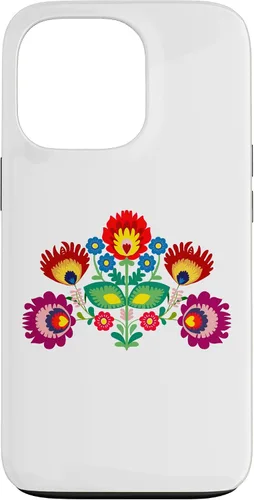 Vista 10 de iPhone 16 Polish Traditional Folk Pattern, Eastern Folklore Case