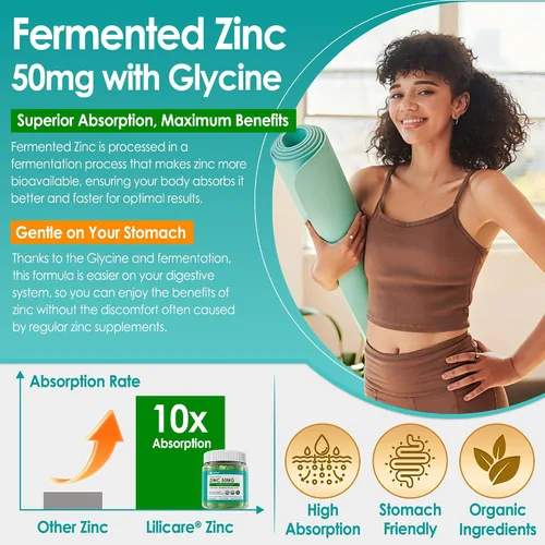 Vista 3 de Zinc Gummies 50mg + Quercetin & Bromelain, Vitamin C & D3, Copper, Selenium, Fermented Zinc Supplements for Women and Men for Immune Defense