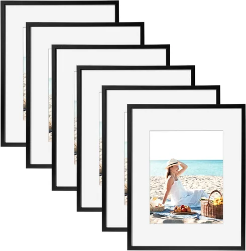Vista 11 de TWING Juego de 6 portarretratos de fotos de 8 x 10 pulgadas, marco de collage de fotos para pared, galería de pared, juego de marcos de pared
