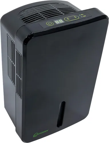 Vista 8 de LOCKDOWN Deshumidificador automático con funcionamiento silencioso, manguera de drenaje y controles de autonomitorización para control de humedad