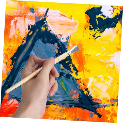 Vista 3 de TEHAUX Juego de pinceles de pintura para niños, juego de pinceles de acuarela, productos de oficina, suministros de pintura, pinceles de pintura al