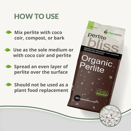 Vista 3 de Perlite Bliss (8 cuartos de galón) + chips de coco para plantas (10 libras) – Chips de coco y perlita orgánica para plantas y jardinería – Chips