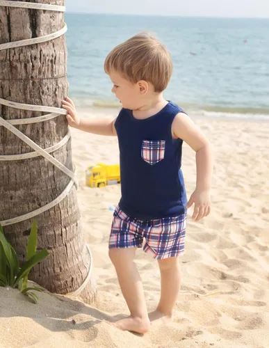 Vista 3 de Danna Belle Conjunto de ropa de verano de algodón para bebés y niños
