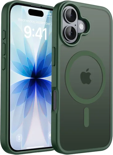 Vista 13 de CACOE Funda magnética para iPhone 12 y iPhone 12 Pro de 6.1 pulgadas - Compatible con MagSafe y soporte magnético para teléfono en el automóvil,